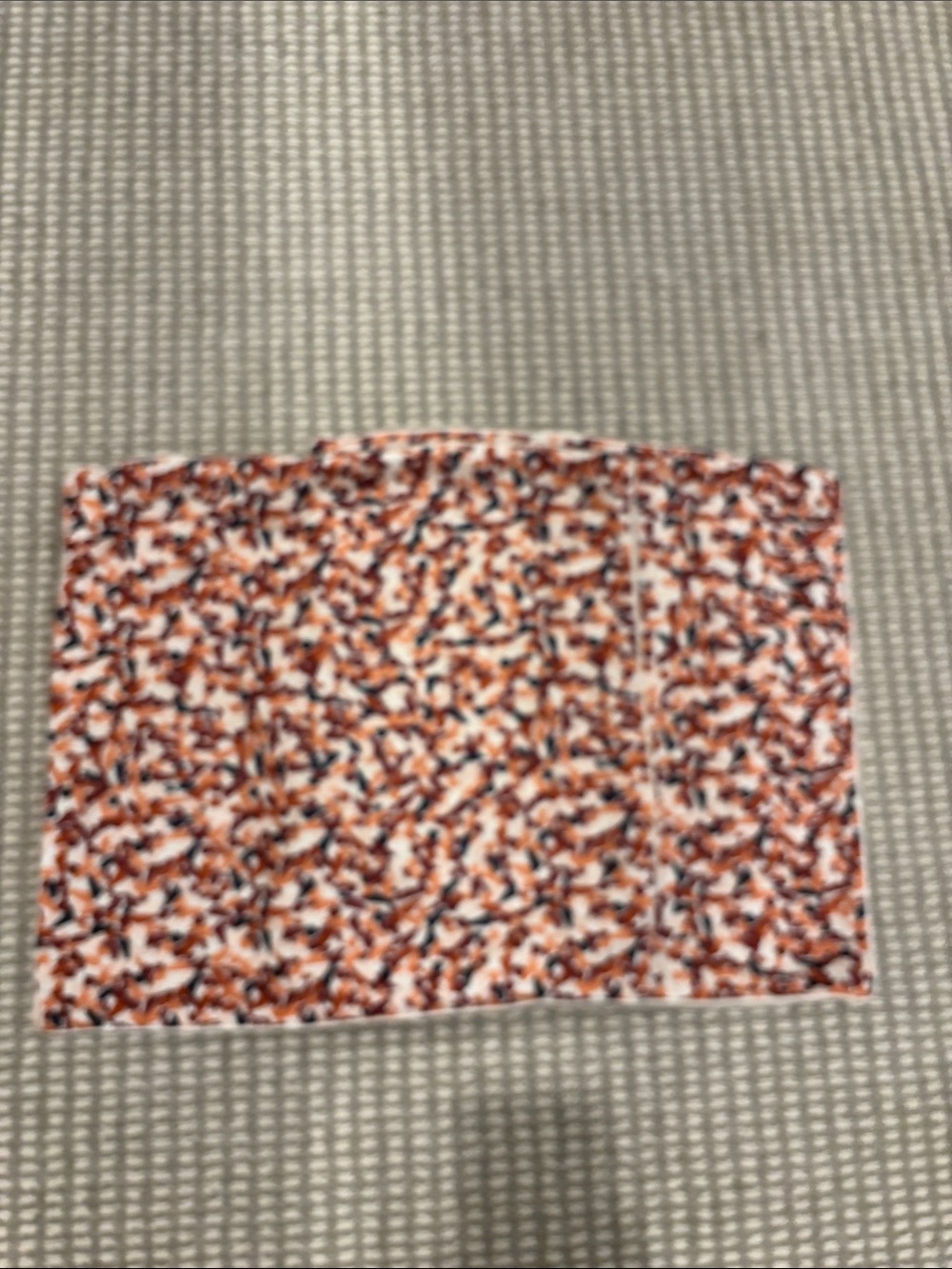 Decorative Toss Pillow Cover in Orange Speckle Pattern